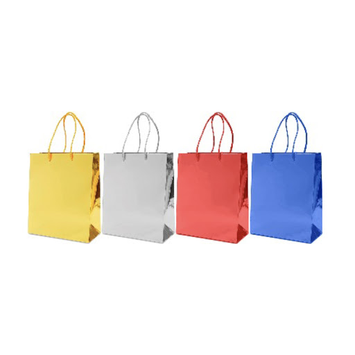 Bolsa Grande Laminada Unicolor 32.5x26x12.5cm Und Colores Surtidos