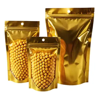 Bolsa Grande Dorada Ziploc 18x28+8cm Und 