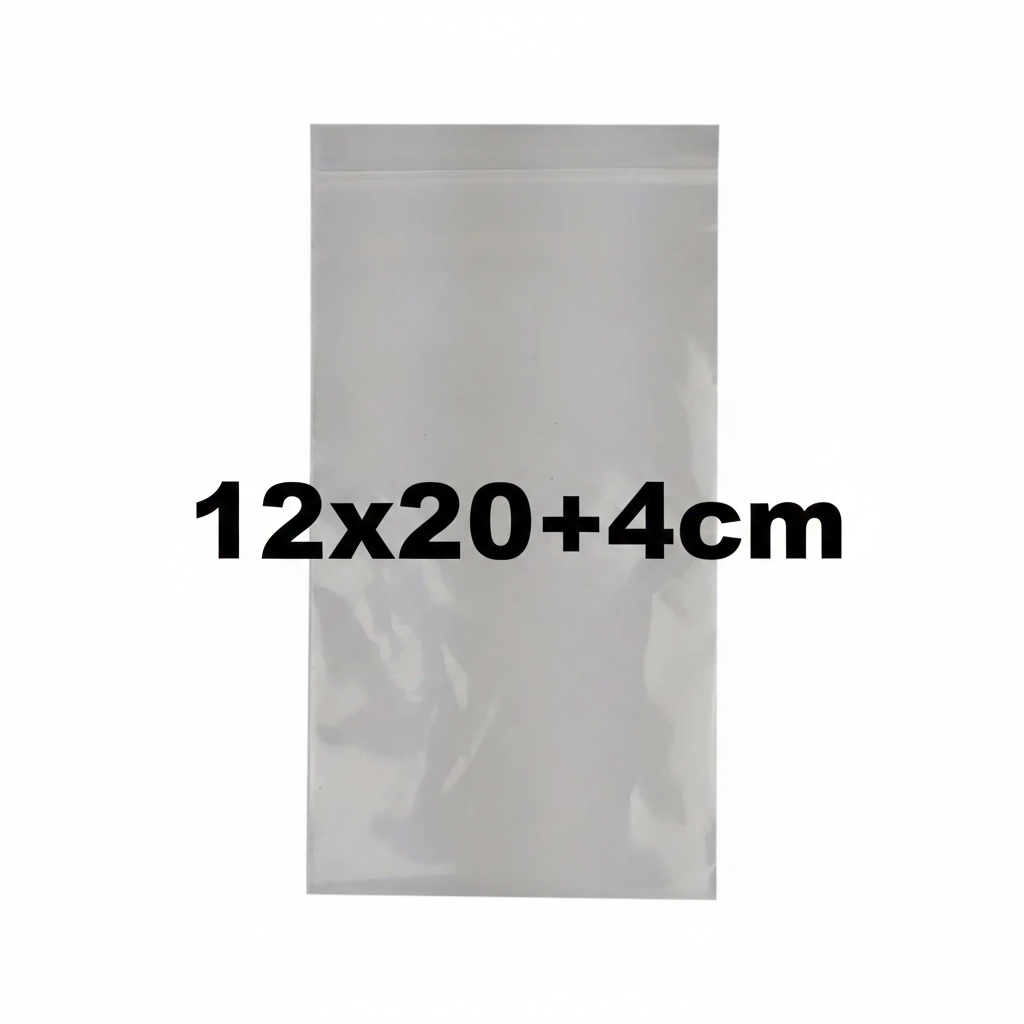 Bolsa Mediana Transparente Ziploc 12x10+4cm Und 