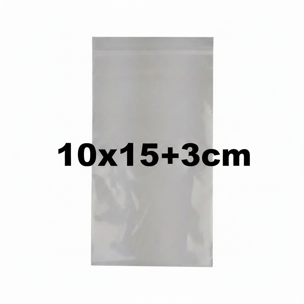 Bolsa Pequeña Transparente Ziploc 10x15+3cm Und 