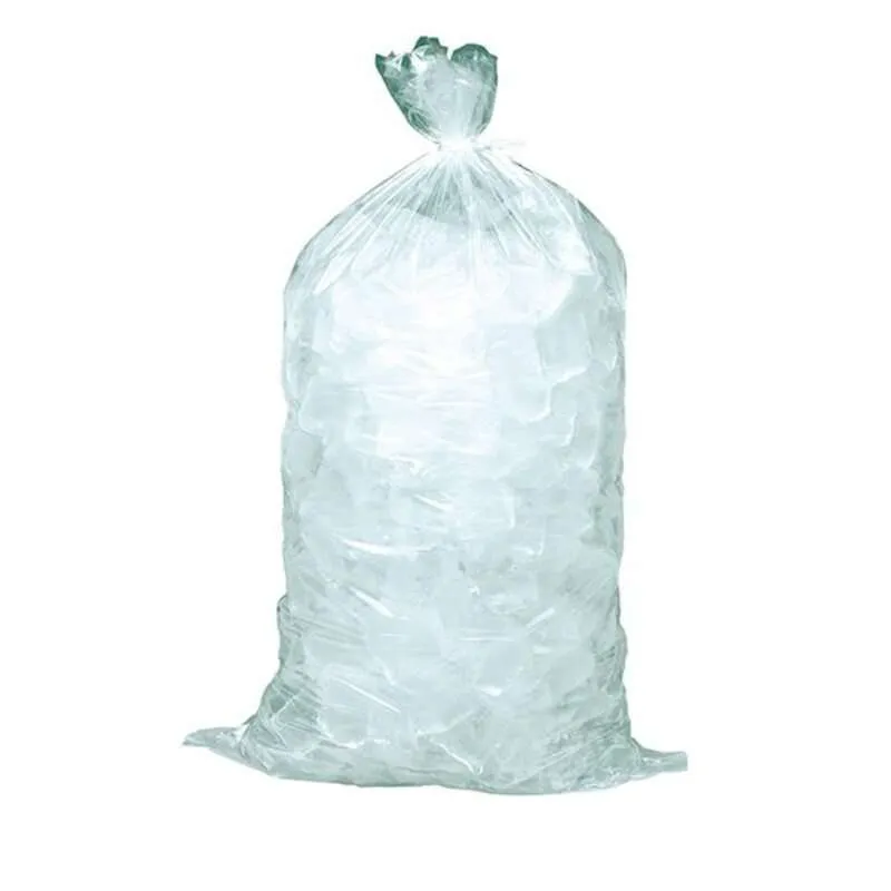 Bolsa Transparente Para Hielo 15x50cm Paq x 100 Unds 