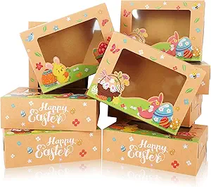 Caja Tipo Kraft Para Pascua 21x15x7cm Und Doble Diseño