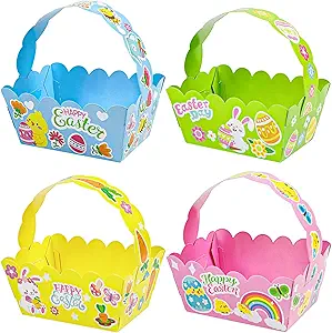 Cestas Pequeñas de Pascua 6x14x8cm Und Varios Colores 