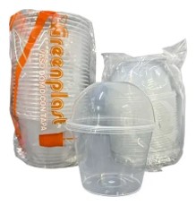 Vaso Plastico Eco Pet Bulto x 300 Unds GREENPLAST