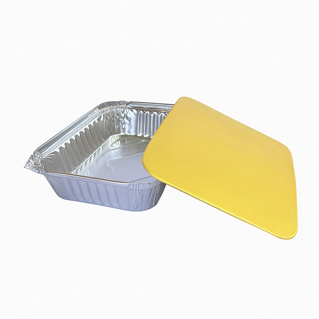 Envase de Aluminio 788 con Tapa de Anime Amarilla Bulto x 500 unds FOILCA