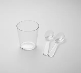 Shot C/Cuchara de Postre 1.5oz Paq x 20