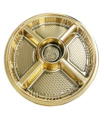Bandeja Dorada C/4 Divisiones Und