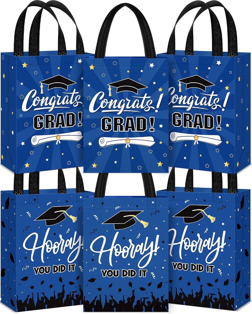 Bolsa Regalo Graduación con Asa Azul