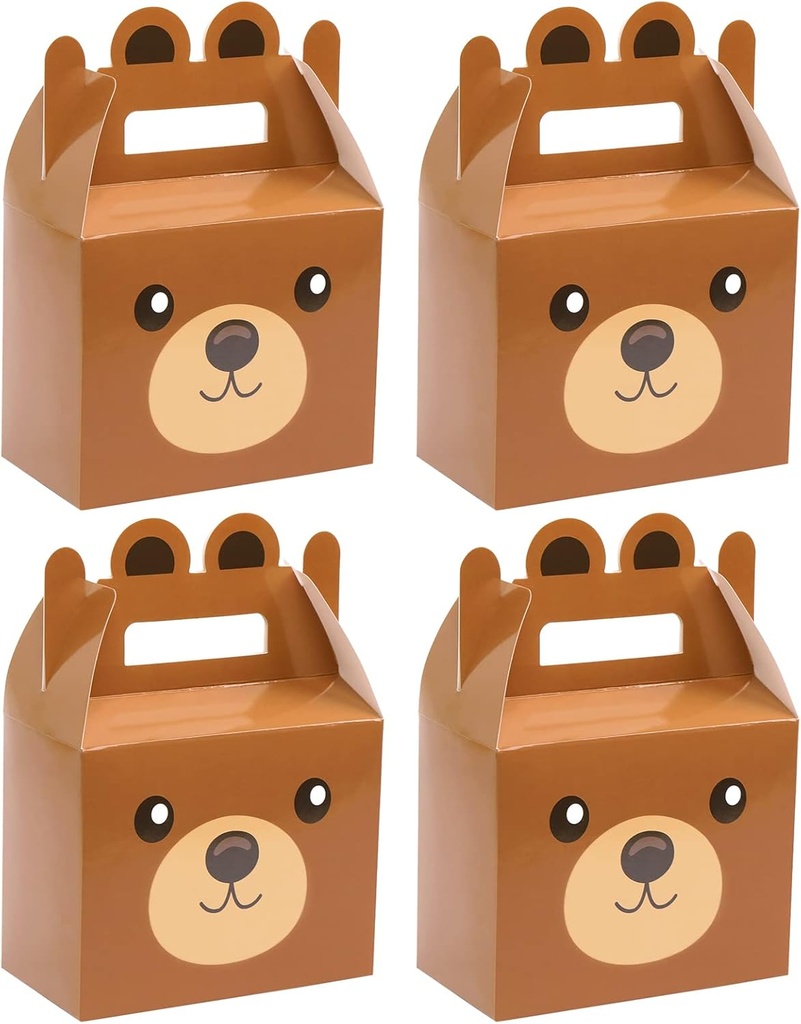 Caja Regalo Tema Oso Marrón 5.9x3.2x7.9"