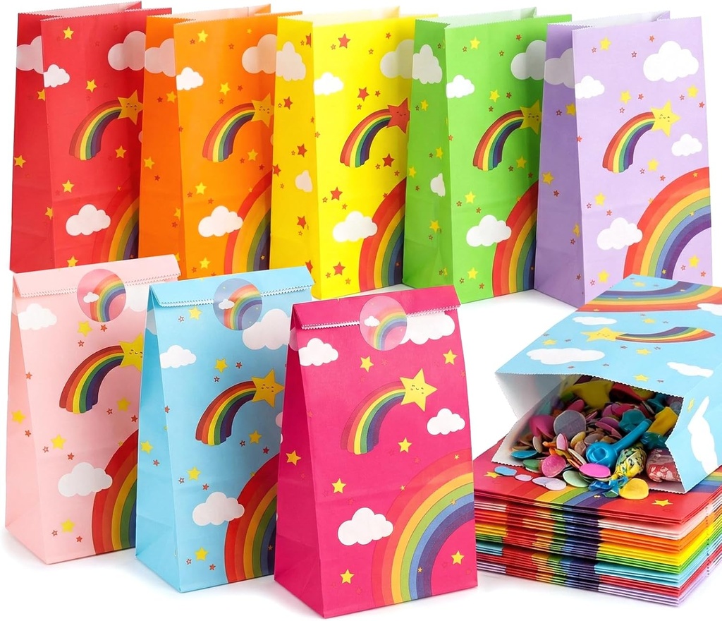 Bolsa Dulcera Arcoíris Nube y Estrellas c/Sticker