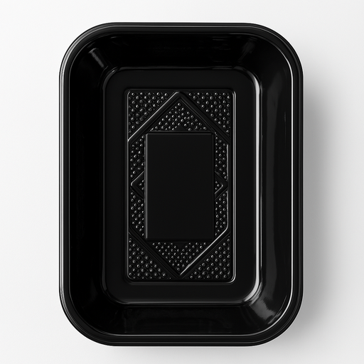 Bandeja PET Negra Und