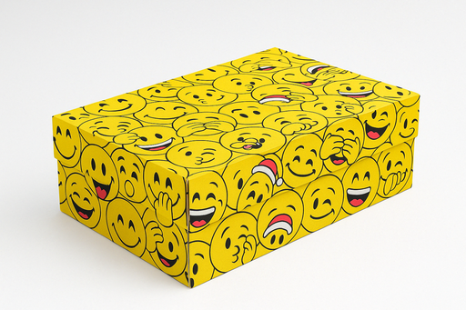 [CAJ-PAS-FAN-BASE5] Caja 6 Pasteles Carita Feliz 23x15x8cm Und FANDEC