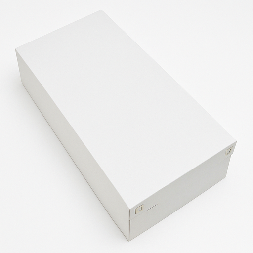 [CAJ-BRA-GEN-BASE1] Caja de Brazo Gitano Blanco 18x38x10 Und