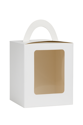 Caja de Cup Cake Blanco Und CARTONERA CARACAS