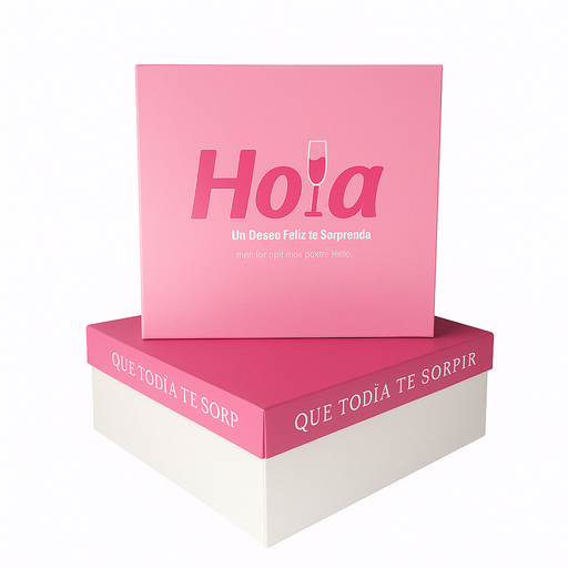 Caja de Torta Hola Rosa Und FANDEC