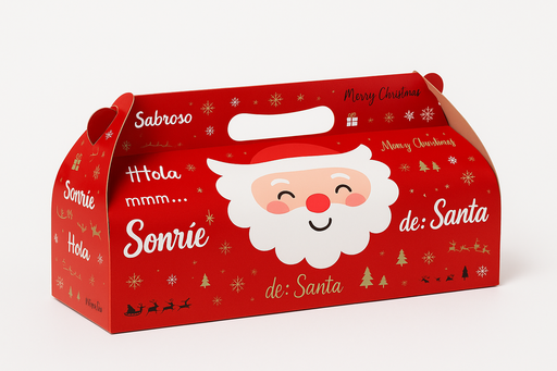 [CAJ-PAN-GEN-BASE1] Caja para Pan de Jamon Roja Und