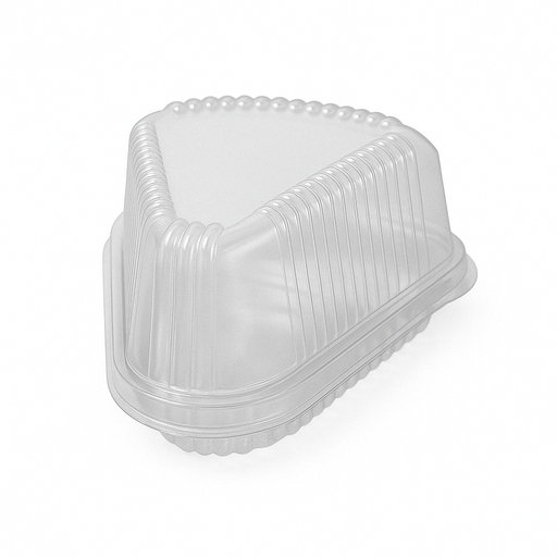 [ENV-PET-DEL-BASE8] Envase PET Triangular Transparente 426cc 15oz Und DELIGOURMET