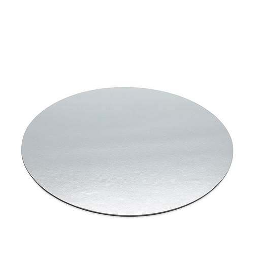 [DIS-CAR-BEL-BASE1] Disco de Carton Plateado Redondo para Torta de12" Und BELLE VIE