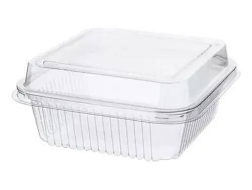 Envase para Dulce Cuadrado 10 Unds GALVANOTEK con Tapa Articulada