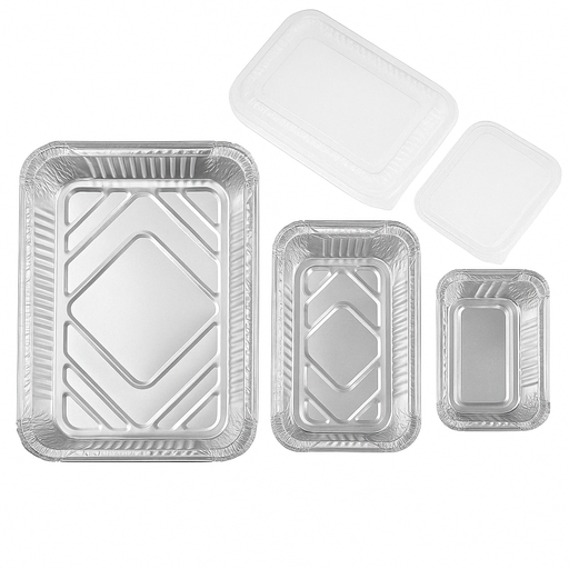 Envase de Aluminio con Tapa Transparente Und GALVANOTEK