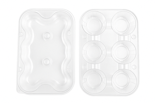 [ENV-PLA-GAL-BASE1-G06] Envase de Plástico para 6 Trufas Und GALVANOTEK