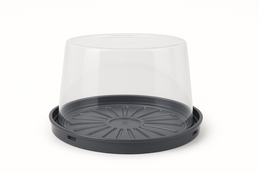 Tortera Contemporanea Tapa Transparente Redonda Und GALVANOTEK