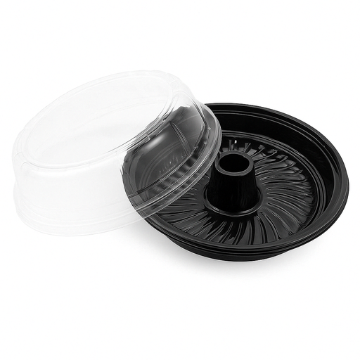 [ENV-PLA-GAL-BASE1] Envase Plastico para Pudin 0.50kg 220x68mm Und GALVANOTEK