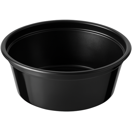 Fondo para Salsas Ecocup Negro 100 Unds 