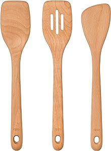 [SET-ESP-OXO-BASE1]  Set de Espatulas de Madera 3 Unds OXO