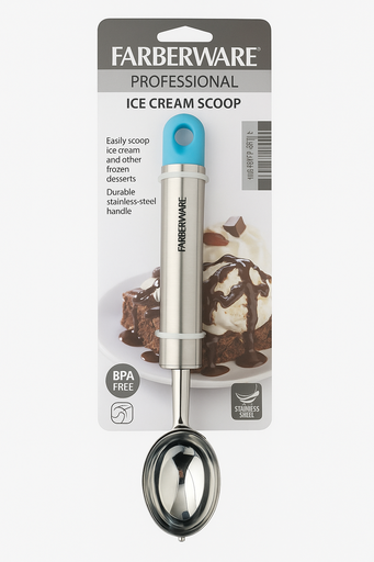 [CUC-HEL-FAR-BASE1] Cuchara para Helado Detalle azul Und FARBERWARE