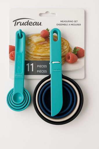 [SET-TAZ-TRU-BASE1] Set de 5 Tazas Medidoras Colores Frios Und TRUDEAU