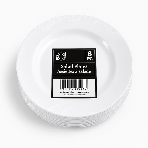 Set de Platos para Ensalada 19cm de Diametro 6 Unds CATERERS CORNER
