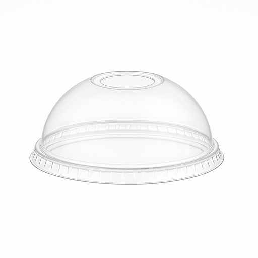 Tapa Vaso Domo PET Transparente #8/12 50 Unds EKO