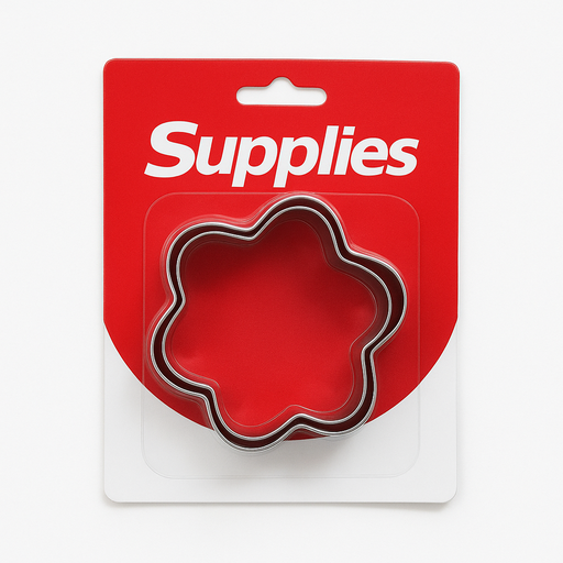 [COR-ALM-SUP-BASE23] Cortadores de Aluminio tipo Flor 10x2 cm 3 Piezas