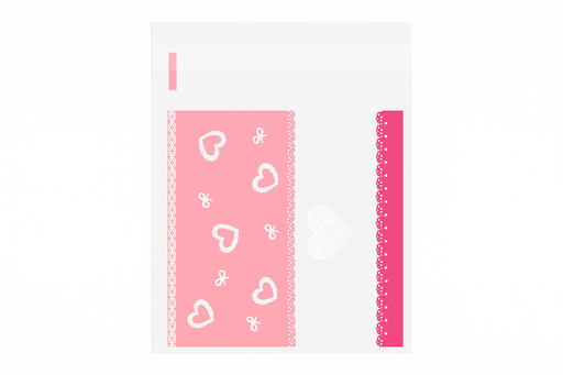 Bolsas de Celofan Corazones con Adhesivo Und WHALINE