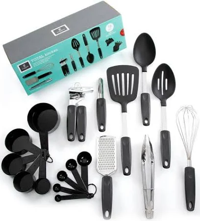 [JUE-UTE-GIB-BASE1] Juego de Utensilios de Cocina 18 Unds GIBSON EVERYDAY