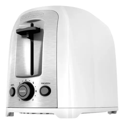 [TOS-REB-BLA-BASE3] Tostadora de 2 Rebanadas de Boton Und BLACK+DECKER