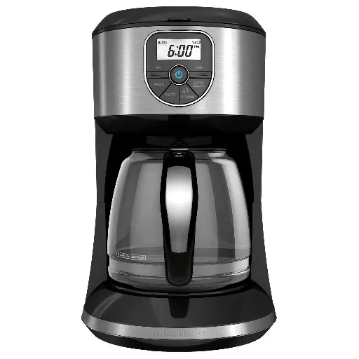 [CAF-PRO-BLA-BASE1] Cafetera Programable de 12 Tazas Und BLACK+DECKER