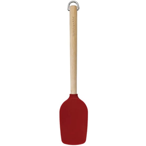 [ESP-MAN-KIT-BASE1] Espátula con Mango de Madera de Cerezo y Cabeza de Silicona Und KITCHENAID