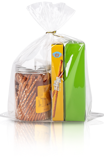 [BOL-CEL-GEN-BASE19] Bolsa de Celofan 25x35cm con Lazo Giratorio 100 Unds para Regalos