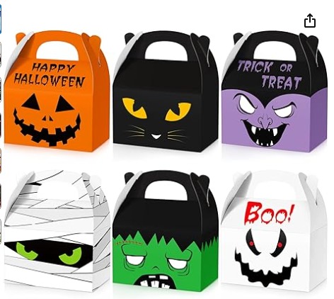 [CAJ-COT-GEN-BASE10] Caja de Cotillon Halloween Und Varios Modelos