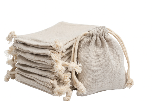 [BOL-MUS-GEN-BASE16] Bolsa de Muselina con Cordon 8x8cm Und Reutilizable