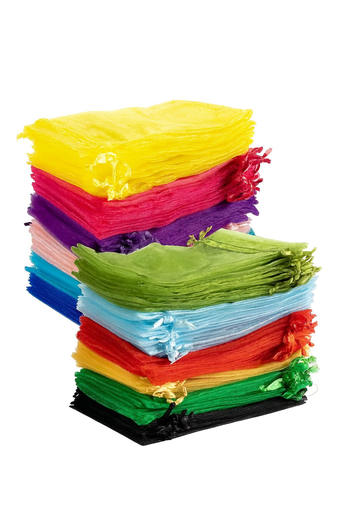 [BOL-ORG-GEN-BASE16] Bolsa de Organza para Regalos 13x10.5cm Und Varios Colores