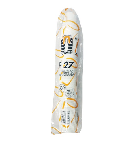 [VAS-PLA-FAV-BASE4] Vasos Plasticos PP 10oz Paq x 50 Unds FAVEP