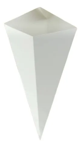 [POR-TEQ-CAR-BASE55] Porta Tequeños Blanco #1 18x18cm Und CARTONERA CARACAS 