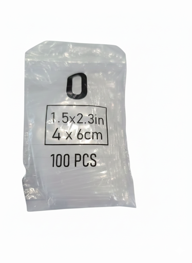 [BOL-TRA-GEN-BASE0] Bolsa Transparente Ziploc #0 4x6cm Paq x 100 Unds