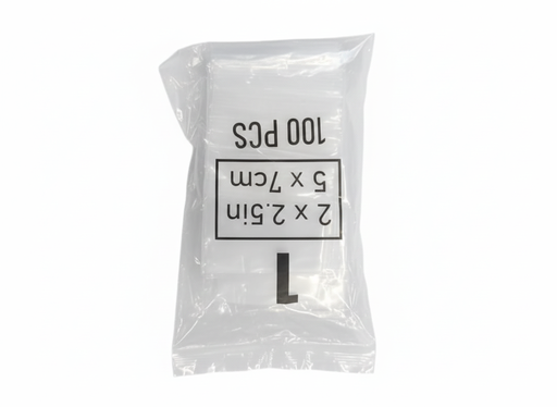 [BOL-TRA-GEN-BASE11] Bolsa Transparente Ziploc #1 5x7cm Paq x 100 Unds