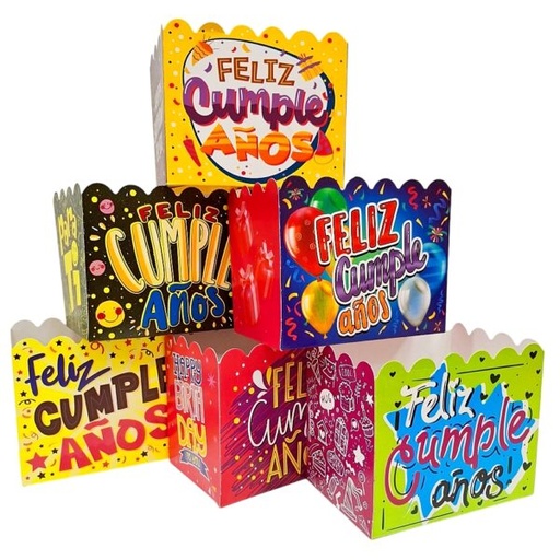 [COT-MED-GEN-BASE2] Cotufera Mediana Feliz Cumpleaños 11.5x14x9cm Und Varios Diseños