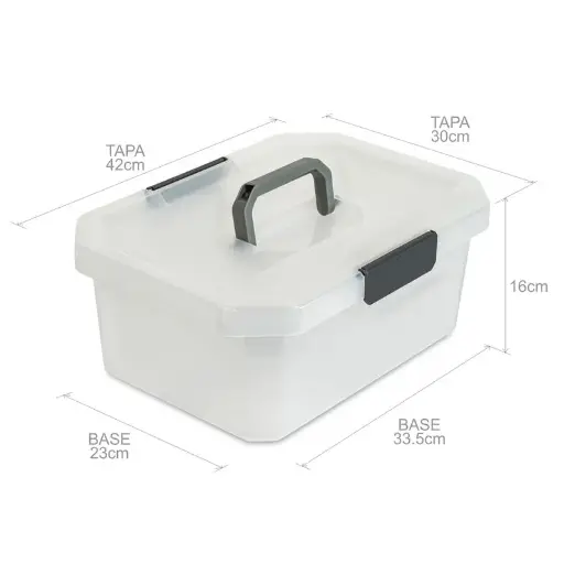 [MIN-ORG-GEN-BASE1] Mini Organizador Transparente 6x4.5x5cm Und