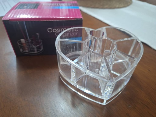 [ORG-COS-GEN-BASE1] Organizador de Cosméticos Tipo Corazon Und   